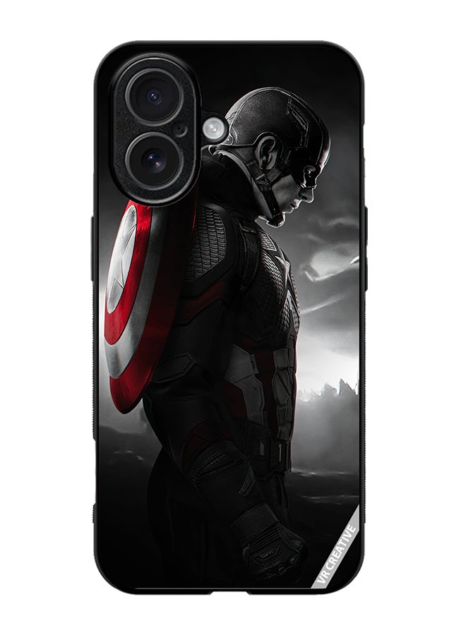 Protective Case Cover For Apple iPhone 17 Captain America Design Multicolour