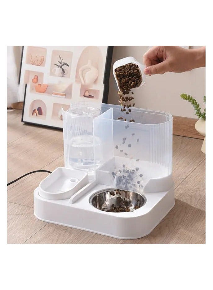 2-in-1 Food Dispenser with Water Container – Automatic Pet Feeder and Waterer for Dogs and Cats – Convenient, Leak-Proof, Easy-to-Use Design for Home or Travel – Ideal for Consistent Meal and Hydration Management  - Image 2