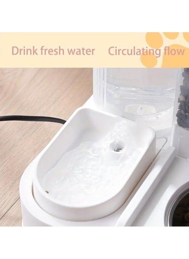 2-in-1 Food Dispenser with Water Container – Automatic Pet Feeder and Waterer for Dogs and Cats – Convenient, Leak-Proof, Easy-to-Use Design for Home or Travel – Ideal for Consistent Meal and Hydration Management  - Image 4