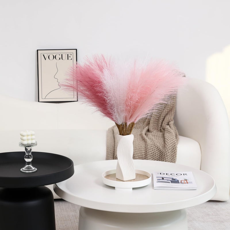 Wertuirk 30pcs Faux Pampas Grass - 24 Inch Pink Pampas Grass Home Decor, Artificial Colored Pompas Grass for Room Decor, Flower Arrangement, Wedding Centerpieces and Baby Shower Decorations - Image 4