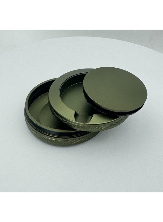 Premium CNC Aluminum Alloy Portable Ashtray & Storage Can – Knurled Metal Box, Smell-Proof 3-Layer Snus/Pouch Holder, Car Ashtray & Pocket Organizer (70mm) | 5 Colors: Black, Gunmetal, Dark Blue, Military Green, Copper - Image 2