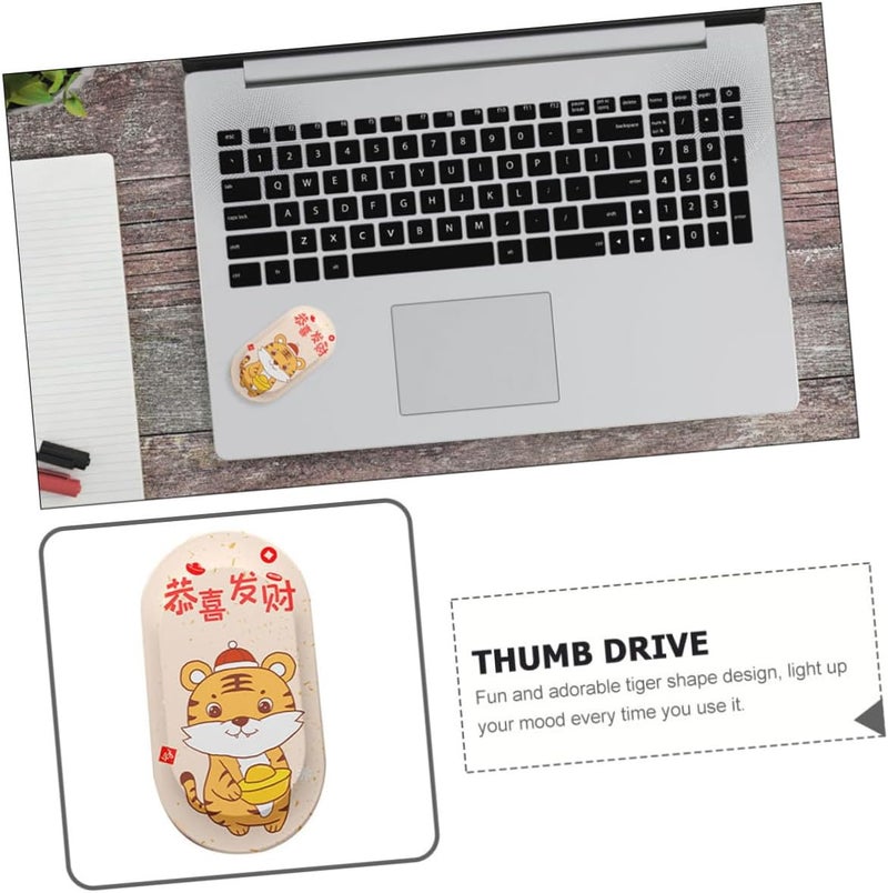 Zerodeko 64gb USB Flash Drive Pen Drive Memory Stick Portable Flash Memory Stick with Zodiac Tiger Design Gift for Data Storage and Backup - Image 3