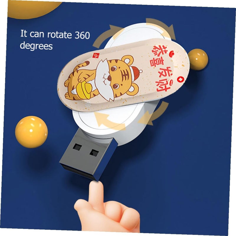 Zerodeko 64gb USB Flash Drive Pen Drive Memory Stick Portable Flash Memory Stick with Zodiac Tiger Design Gift for Data Storage and Backup - Image 5