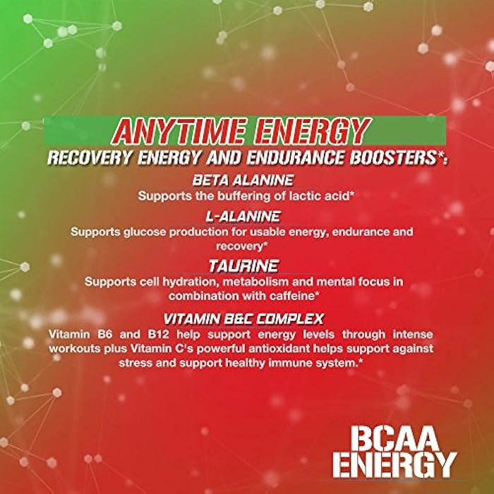 Evlution EVL BCAAs Amino Acids Powder - BCAA Energy Pre Workout Powder for Muscle Recovery Lean Growth and Endurance - Rehydrating Post Workout Recovery Drink with Natural Caffeine - Cherry Limeade - Image 4