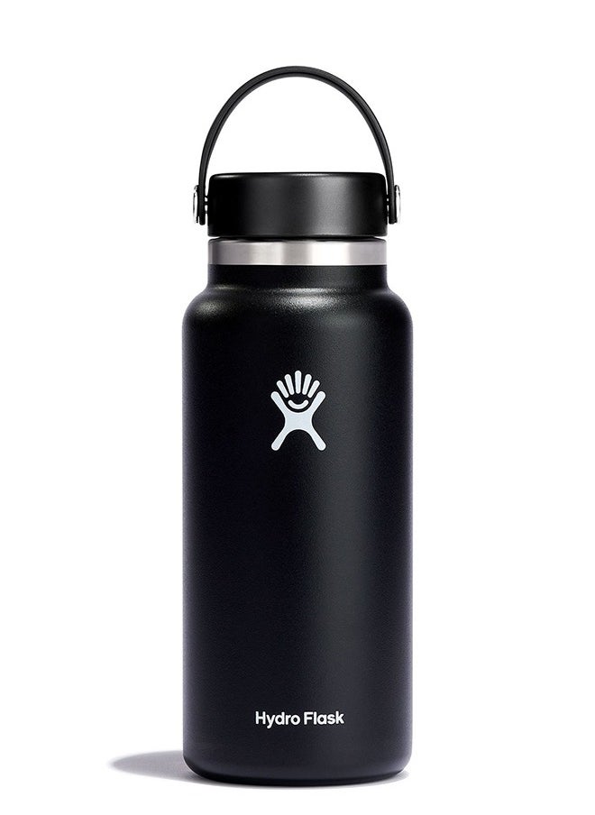 Hydro Flask 32 oz Wide Mouth with Flex Cap Stainless Steel Reusable Water Bottle - Vacuum Insulated, Dishwasher Safe, BPA-Free, Non-Toxic  - Image 1