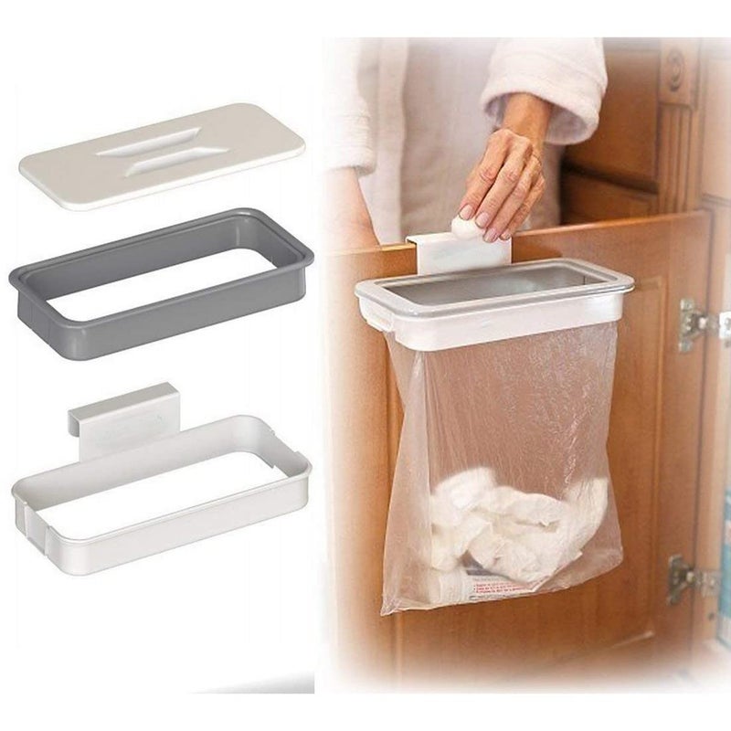RENARSH Hanging Trash Bag Holder For Garbage In Kitchen Attach A Trash Portable Waste Holder Trash Bin - Image 3
