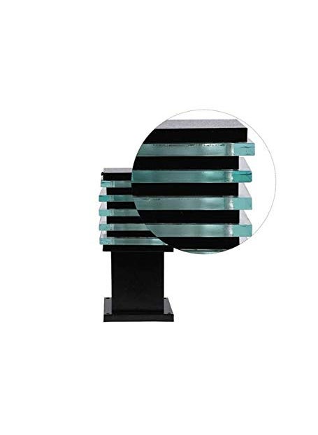 Lighthouse - Lighthouse Metal Decorative Exterior ICE Cube Gate Light, Garden Lamp (Black) Pack of 4 - Image 1