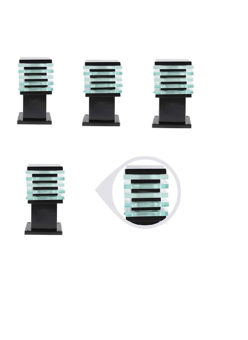 Lighthouse - Lighthouse Metal Decorative Exterior ICE Cube Gate Light, Garden Lamp (Black) Pack of 4 - Image 1