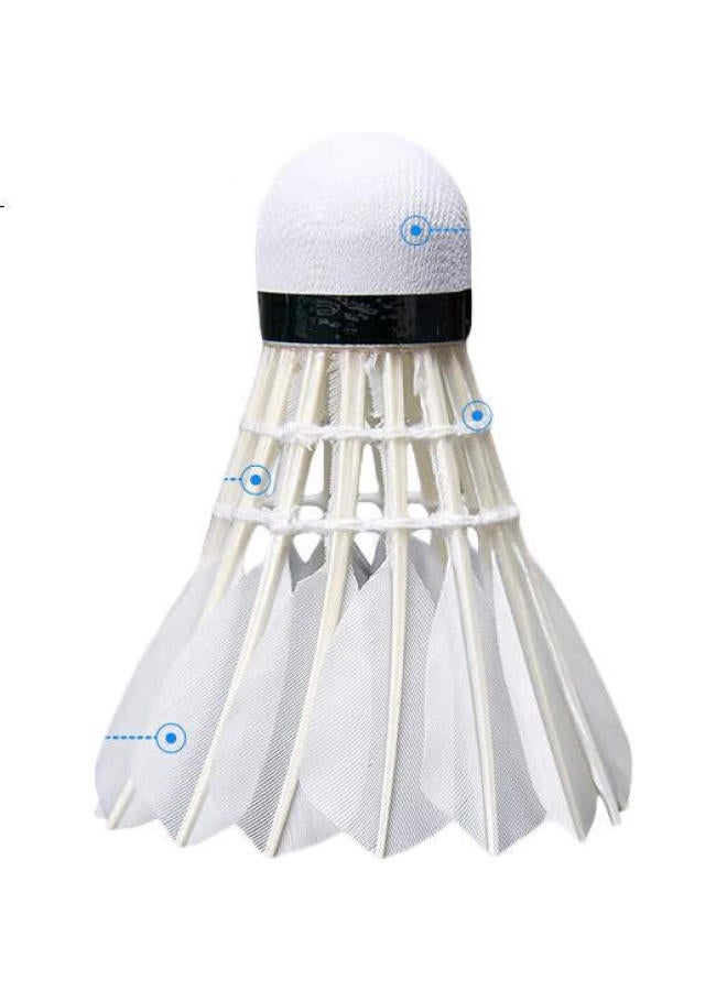 Kumpoo Challenge 9 Shuttlecocks Goose Feather Shuttlecocks Durable Flight Stable Smoked Wind Professional Training Competition Shuttlecocks 12-Pack - Image 2