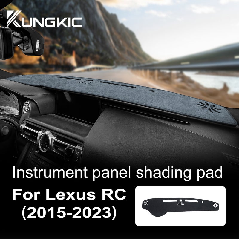 Dash Cover Custom For Lexus RC300 RC350 RC200T 2015-2023 Interior Dashboard Pad Carpet Mat Flannel Sunshield Protector Non-Slip - Image 1