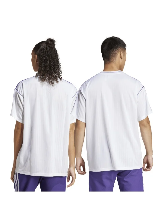 adidas جيرسي كرة قدم أبيض Real Icon Jsy للجنسين مقاس XS