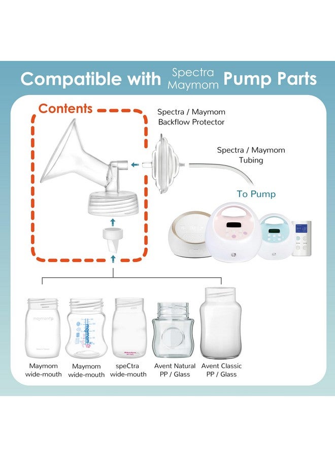 Maymom 15mm Flange and Duckbill Valve Compatible with Spectra S1 Spectra S2 Spectra 9 Plus Not Original Spectra Pump Parts Replace Spectra S2 Pump Parts Spectra Flange Spectra Duckbill Valve - Image 3