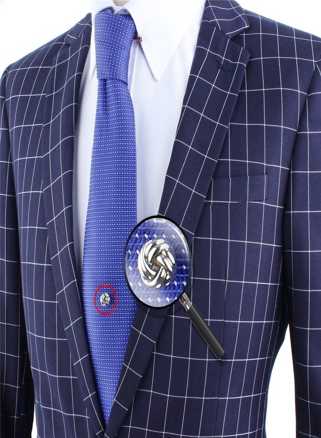 HAWSON Sailor Knot Tie Tack for Men Metal Tie Pin Silver - Image 5