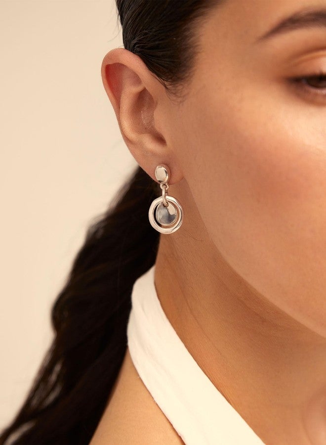 Uno de 50 UNOde50 FLAKE Short Earrings, Sterling Silver-Plated, Handcrafted in Spain - Image 2