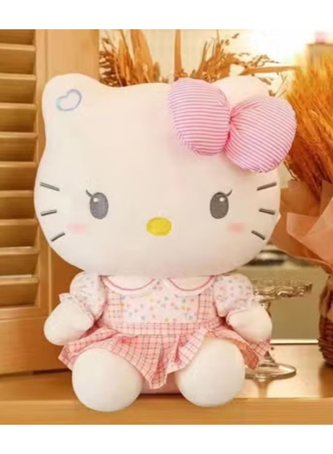 Hello Kitty Sanrio Hello Kitty plush toy with soft filling, plush doll for children's room decoration, suitable as a children's gift and party gift - Image 1