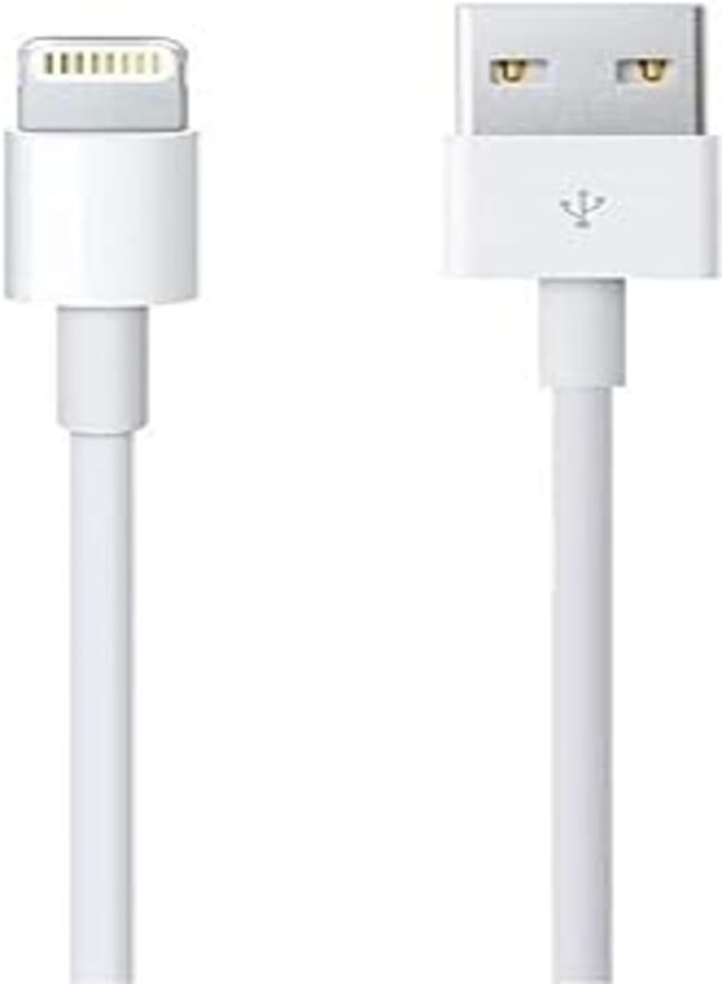 8-Pin USB Charger Cable for iPhone X/XS/XR/iPad Pro 9.7/10.5/12.9/iPod 6-Gen (White)