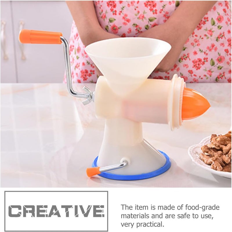 Manual Sausage Stuffer and Meat Grinder for Home Use, Small Handheld Minced Machine with Clamp, Vegetable and Meat Filling Tool for Kitchen Cooking and Sausage Making - Image 5