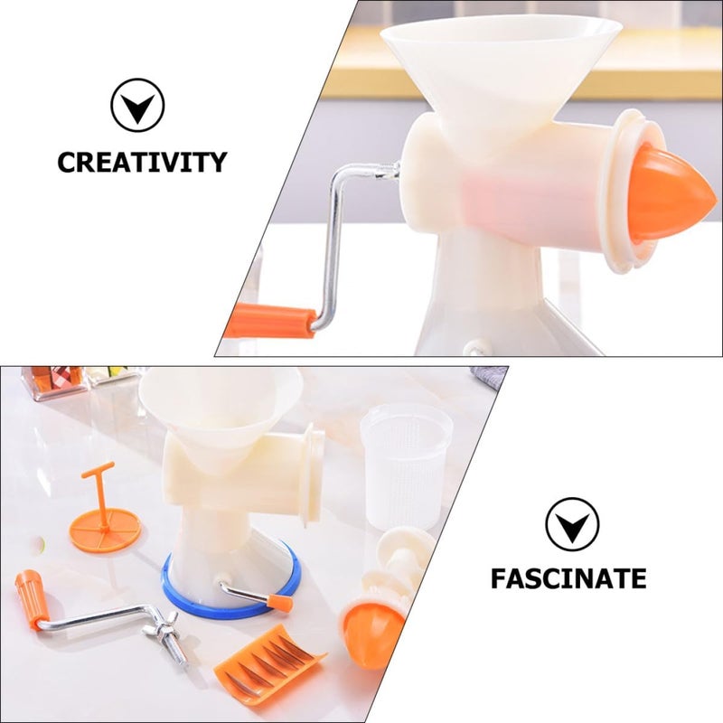 Manual Sausage Stuffer and Meat Grinder for Home Use, Small Handheld Minced Machine with Clamp, Vegetable and Meat Filling Tool for Kitchen Cooking and Sausage Making - Image 3
