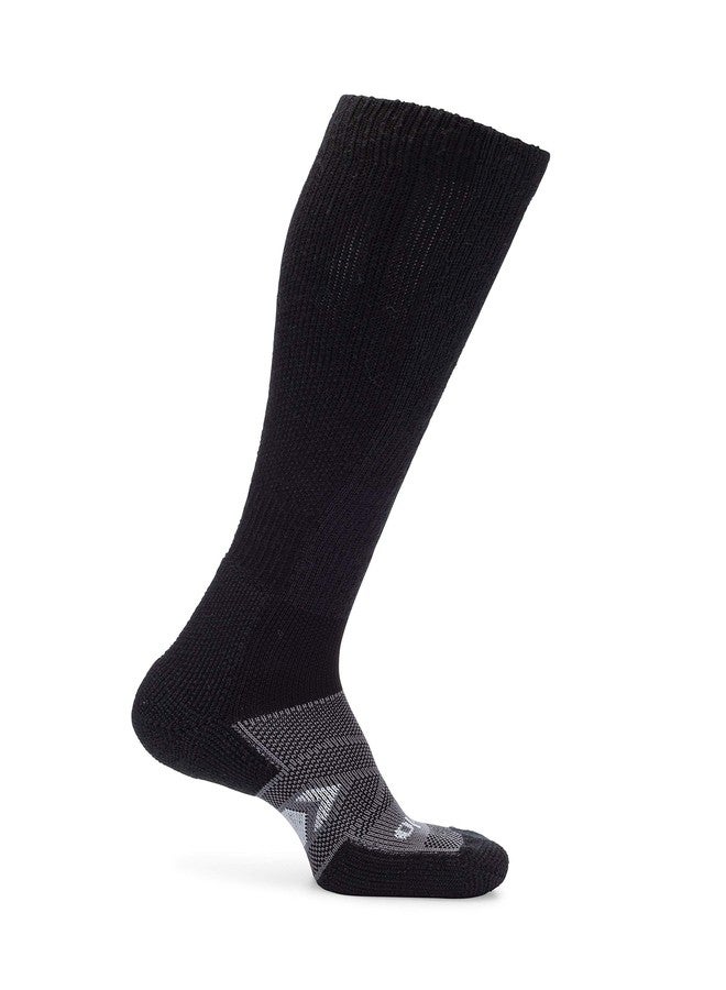 Thorlos Mens Wcou Max Cushion 12 Hour Shift Over The Calf Socks, Black/Grey, Large US - Image 1