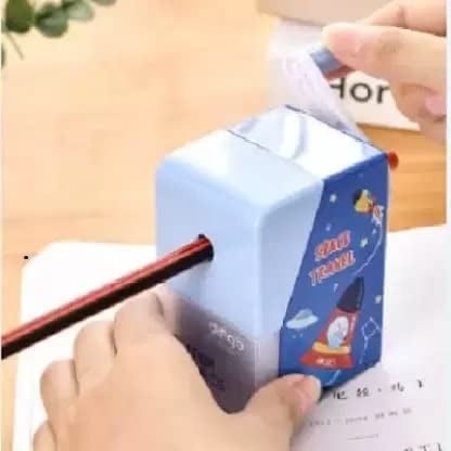 TEMSON TEMSON Sharpener for Kids Pencil Sharpeners for Kids Boys Girls School and Office Stationary Items Stationary Kit Table Sharpener Machine Birthday Return Gift 8609 Red - Image 3