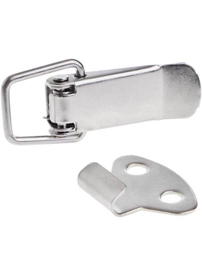 yongsheng 6 Packs Stainless Steel Spring Loaded Toggle Latch Catch Clamp Clip Drawer Hasp Clasp Duck Billed Buckles for Toolbox, Trunk  - Image 2