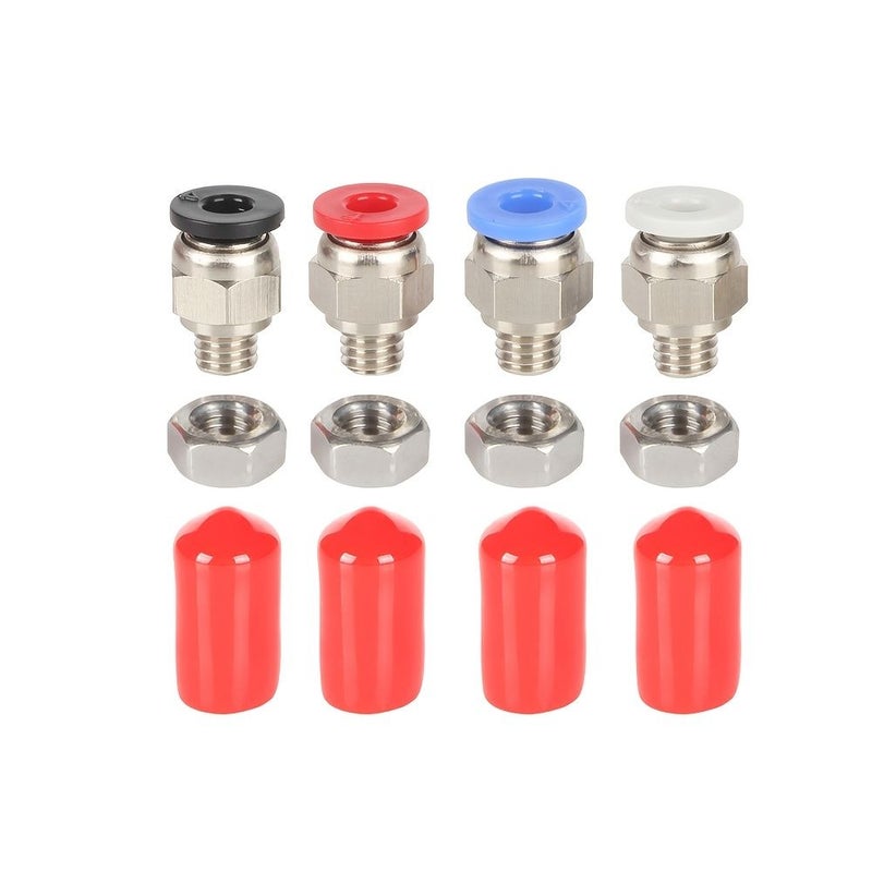 Upgraded 3D Printing Filament Dry Box Kit Consumable Inlet Connector A 4 Sets PTFE Teflon Feed Tube Sealing Plug Quick Connector Dust And Moisture Proof Universal For PLA - Image 1