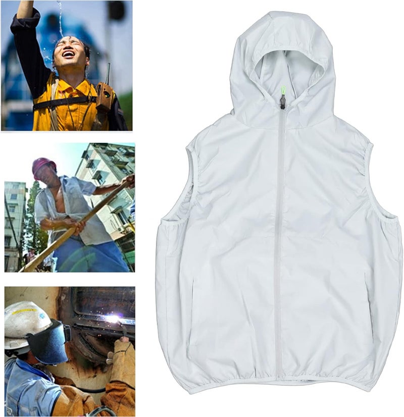klarako Air Conditioned Clothes, Air Conditioned Clothes, 3 Gear Wind Speed Sleeveless for Cooling Fan Vest for Fishing - Image 2
