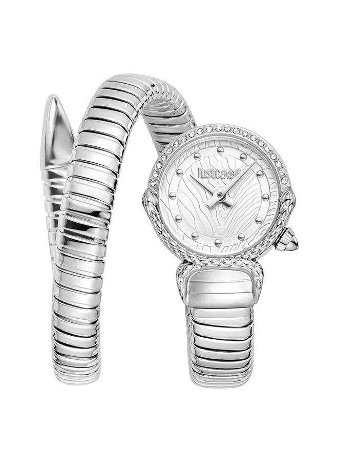 Just Cavalli جست كافالي ليدي سنيك راديوسا JC1L350M0015 - ساعة كوارتز أنثوية بيدين من الفولاذ المقاوم للصدأ - Image 1