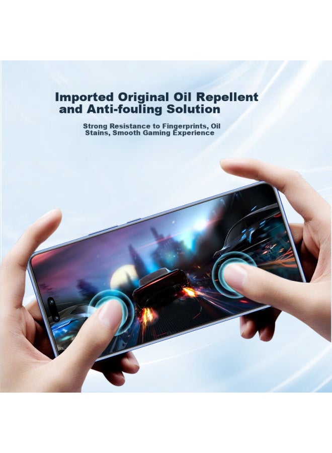 Blueo Tempered Glass Screen Protector For Huawei Nova 14 Pro/13 Pro/12 Pro, Ultra Clear Curved Full Glue Anti-Fingerprint Anti-Scratch Shockproof Wear-Resistant Protective Film - Image 3