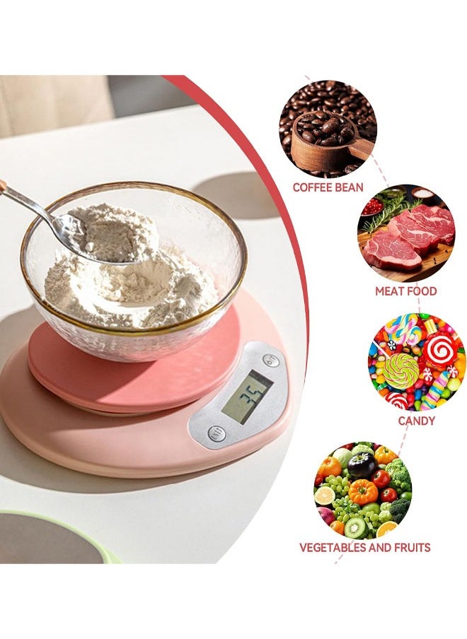 Cute Kitchen Scale, Heart Shaped Digital Scale, Digital Food Scale with LCD Display, 11 ib (5kg) Capacity, 0.03 oz (1g) Precise Weight Measuring for Baking, Cooking (Pink) - pzsku/Z872439B9D509AF69B48FZ/45/_/1726133551/60d3a346-68b7-4629-a7a7-cbeb14b1bb8f