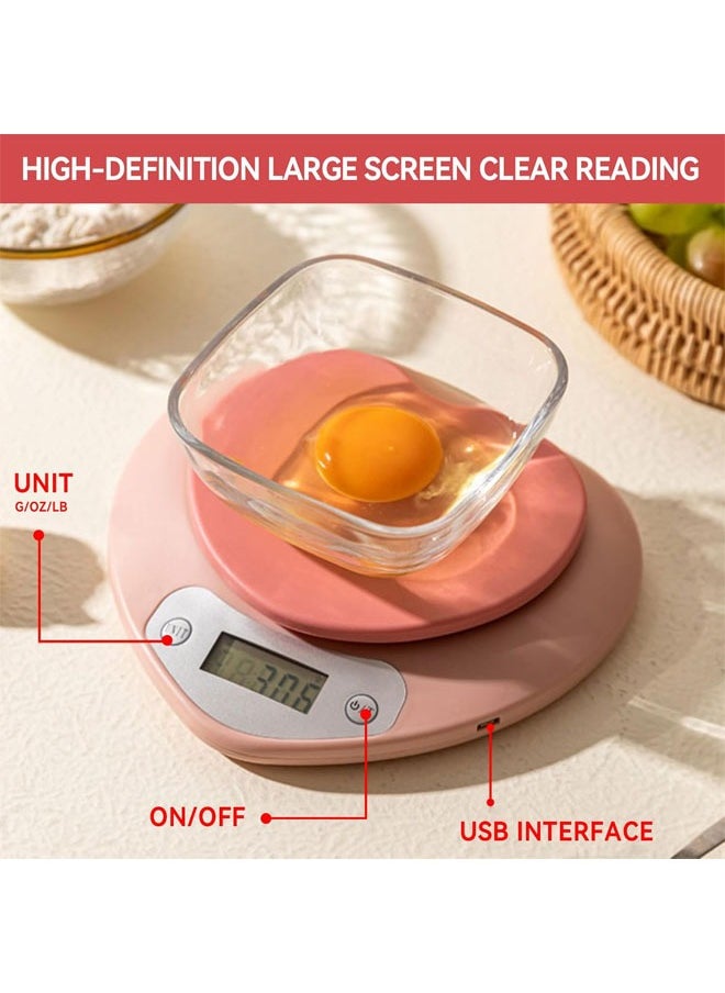 Cute Kitchen Scale, Heart Shaped Digital Scale, Digital Food Scale with LCD Display, 11 ib (5kg) Capacity, 0.03 oz (1g) Precise Weight Measuring for Baking, Cooking (Pink) - pzsku/Z872439B9D509AF69B48FZ/45/_/1726133591/1f3fea5e-ed15-4e96-8788-0f23217e9ccb