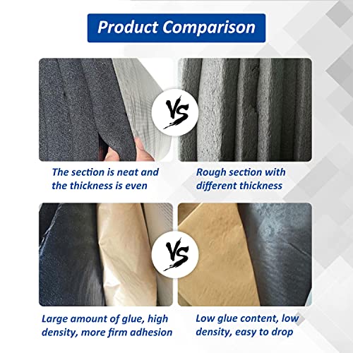 CZXNBI Car Heat Sound Deadening Insulation Mat, 197mil 10.76sqft Sound Deadener & Heat Insulation Pad for Auto Hood Engine Roof Door and Trunk - 40 Inch x 40 Inch, Aluminum Foil Finish - Image 2