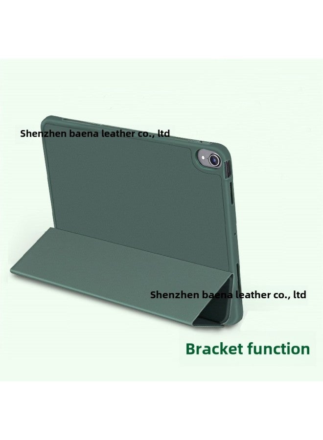 Suitable For Ipad Protective Case With Pen Slot Mini6 Leather Case 10.9air4 Case 10.2pro11 Inch 9.7 Inch 12.9-Color:Dark Night Green-Applicable Model:iPad Pro 12.9 - Image 4