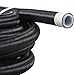 YIUIY 14 Fuel Line Hose 4AN 20FT PTFE Teflon E85 Ethanol Fuel Injection line Braided Stainless Steel EFI LS for All Oil Gas Fuel fuel Lube Alcohol Ethanol Coolant Black - Image 2