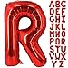 Lovoir 40 Inch Large Red Letter R Balloons Big Size Jumbo Mylar Foil Helium Balloon for Birthday Party Celebration Decorations Alphabet Red R - Image 2
