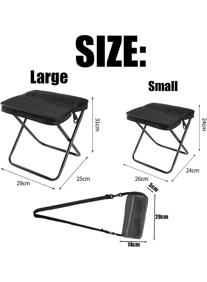 BlueFire Foldable Backpack Stool - 2-in-1 Portable Folding Camping Chair & Crossbody Bag, Ultra-Lightweight (650g) Carbon Steel Stool for Hiking, Fishing, Travel | Supports 150kg, 600D Oxford Fabric, Compact Design - Image 2