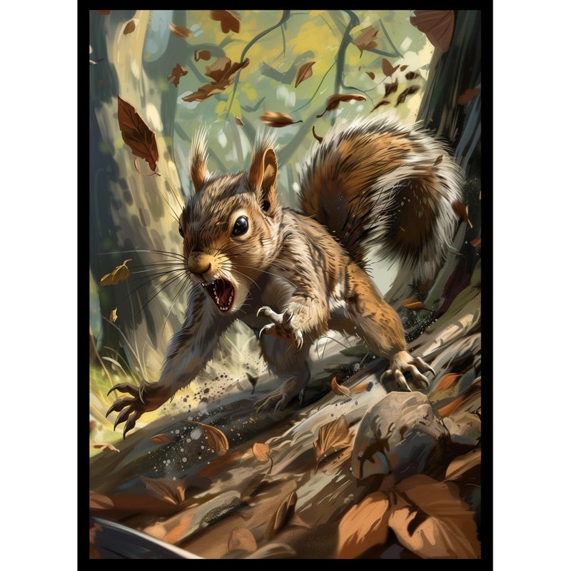Realm Guard - 100ct Matte TCG/MTG Card Art Sleeves (Squirrel) - Image 1