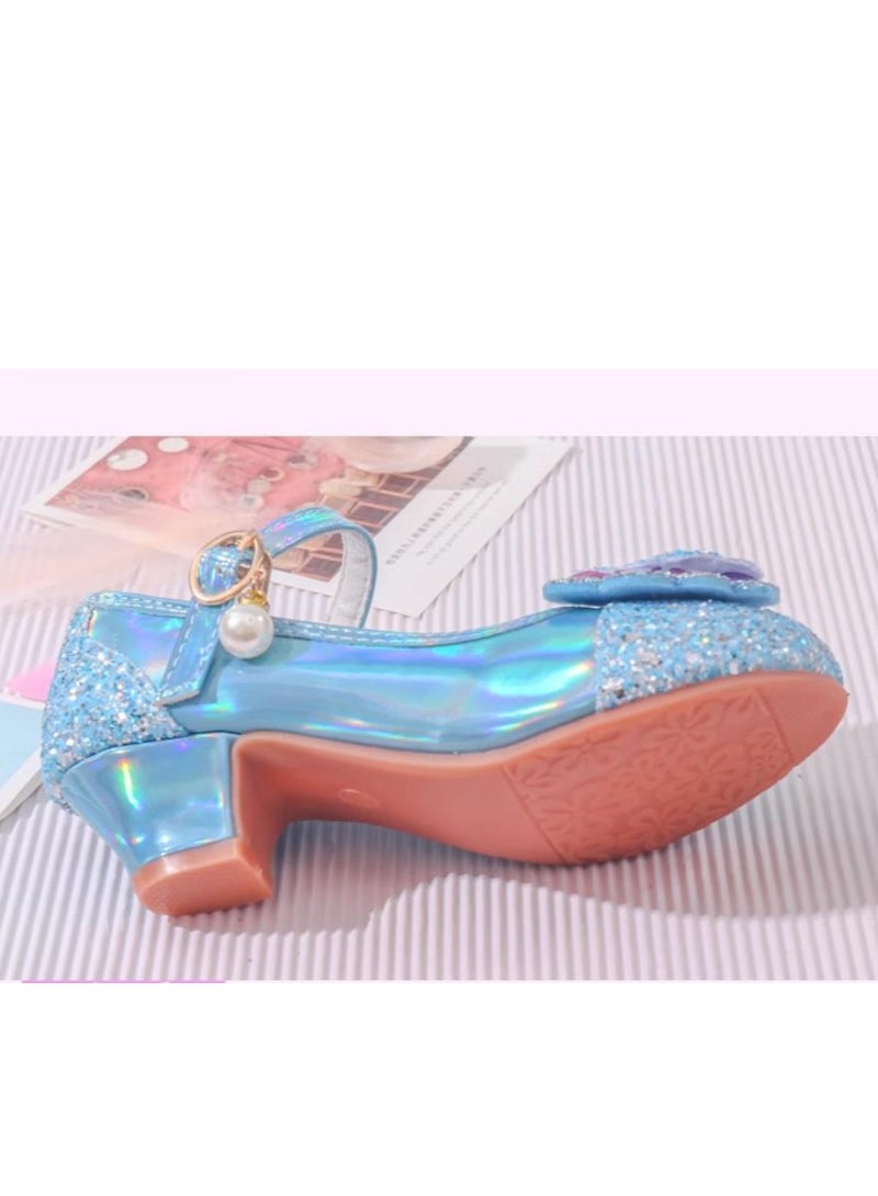Girl Princess Crystal Soft soled Single Shoes Performance Matching Dress - Image 2