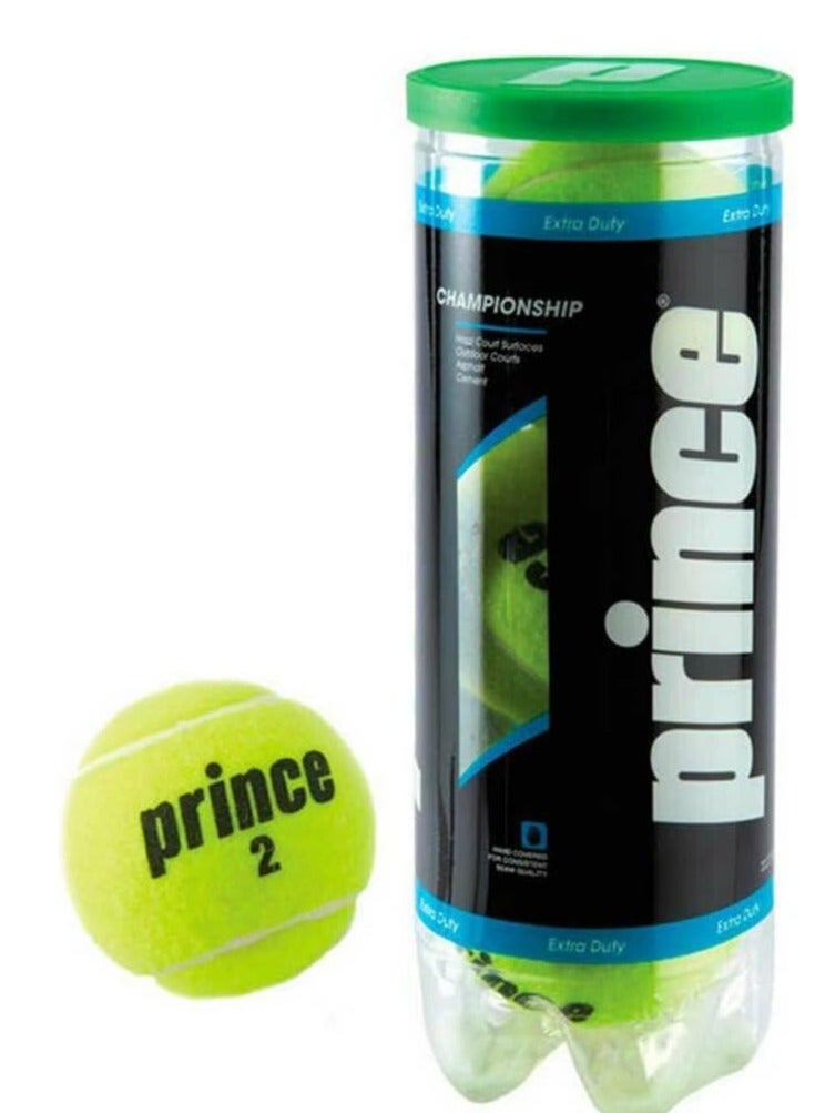 Prince Prince Championship Tennis Ball Extra Duty 3B DZ 7G20028E - 3x1 Cans - Image 1