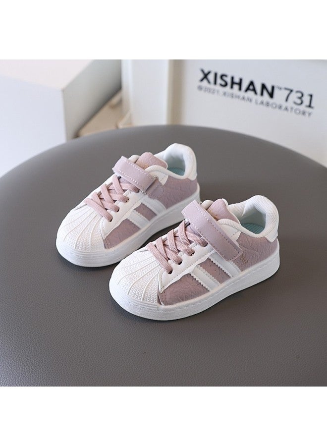 Children's White Sneakers  Spring New Arrival Girls' Shell-toe Casual Sneakers Soft Sole Boys' Sports Shoes Kids' Sneakers