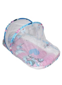 Moro Moro Baby Cotton Mattress with Mosquito Net & Toys – Soft & Comfortable Sleep Solution 