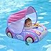 Swimbobo Toddler Pool Float Inflatable Car Baby Swim Float with Adjustable Sun Canopy and Safety Seat Pool Toys for Kids 3 Years OldPurple Pink Car - Image 3