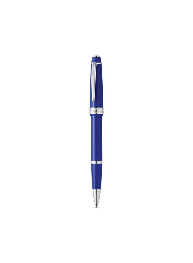 Cross Bailey Light Polished Resin Refillable Gel Ink Rollerball Pen, Medium Rollerball, Includes Premium Gift Box - Blue - Image 1