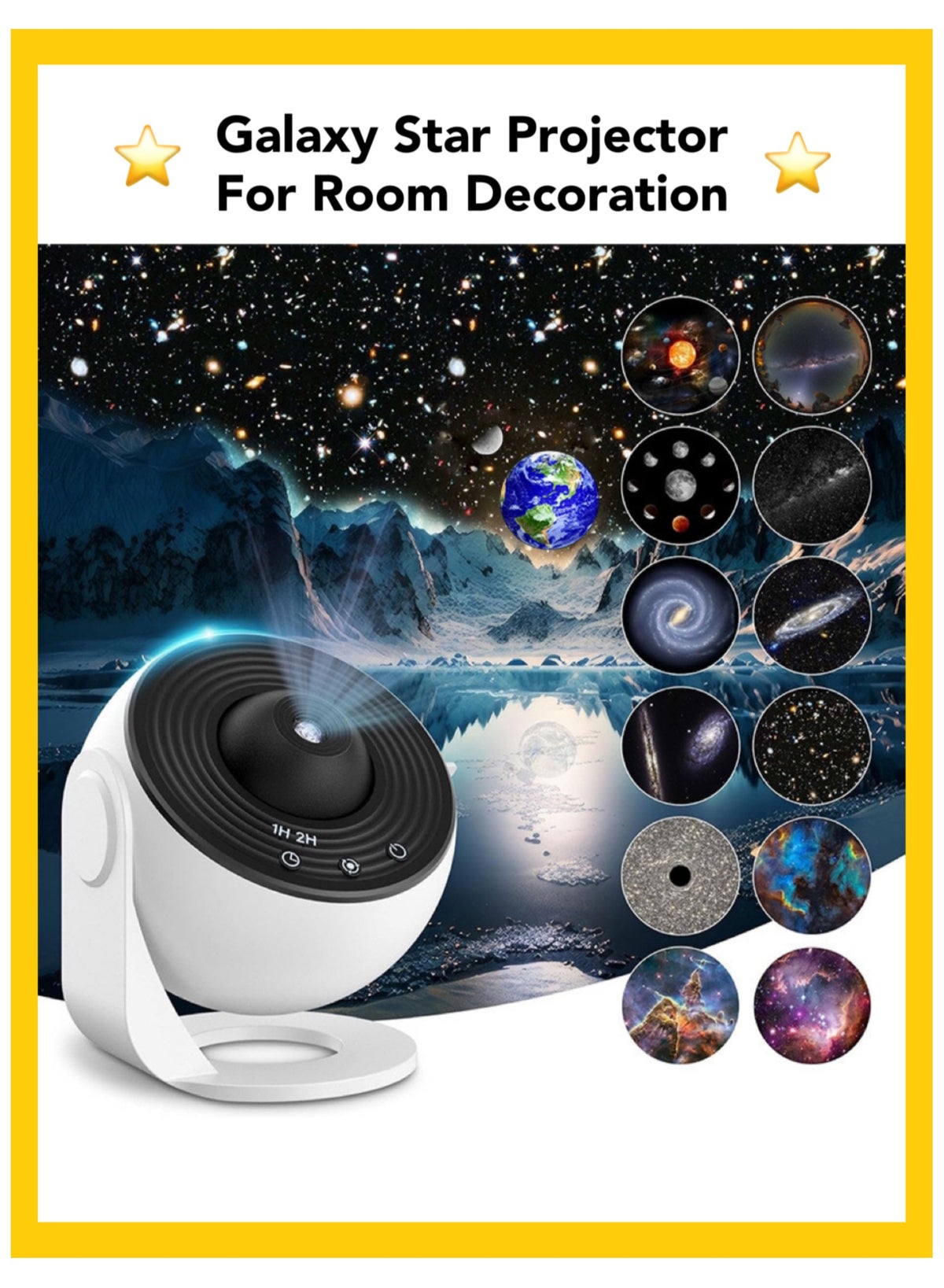 Oasis Casa 12-in-1 Planetarium Projector, Star Projector Galaxy Night ...