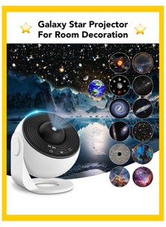 Oasis Casa 12-in-1 Planetarium Projector, Star Projector Galaxy Night Light for Kids Bedroom, Universe Galaxy Projector Ceiling - 12 Film Discs, 4K Night Sky, Noise Free Rotation, Home Decor, Bedside Lamp, Gift  - Image 1
