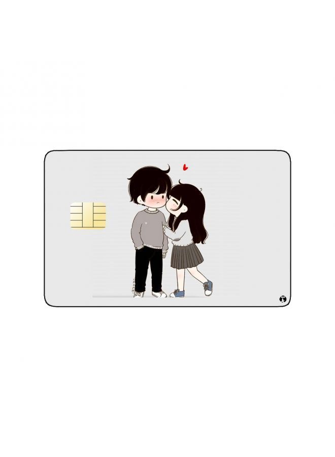 RKN PRINTED BANK CARD STICKER Cute Anime Couple - Image 1