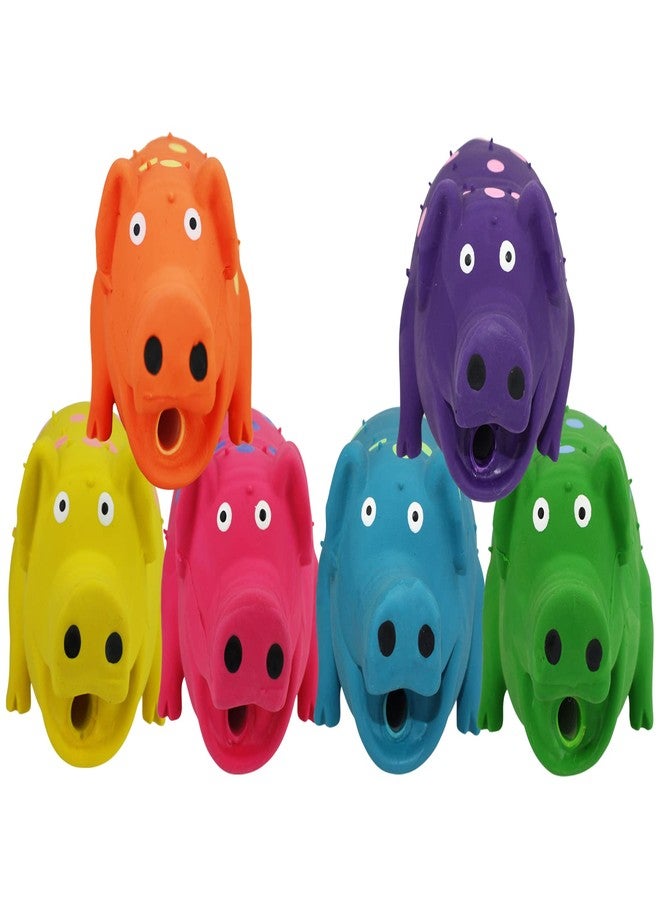 MultiPet Goblets Pig Latex Dog Toy Assorted Colors Size:Pack of 2 - Image 2