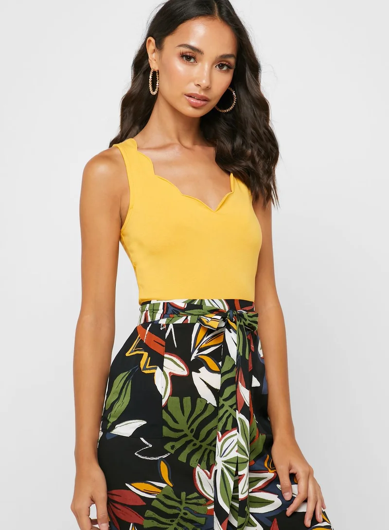 DOROTHY PERKINS Scallop Tank Top