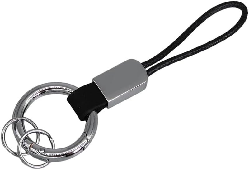 Simulated Leather Keychain With And Adjustable Wrist Strap Trendy Holder For Car Keys Organization - Image 4