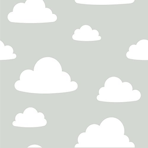 NuWallpaper ورق جدران NuWallpaper NU1931 سحاب قابل للإزالة واللصق، رمادي - Image 1
